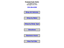 Tablet Screenshot of kastratiautosales.com